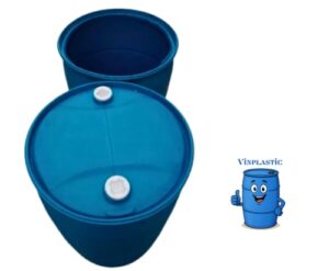 TAMBO DE PLASTICO 220 LITROS SEMINUEVO (SELLADO)