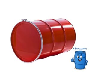 TAMBO METALICO ABIERTO ENLANILLADO 2OO LITROS SEMINUEVO