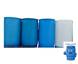 TAMBO DE PLASTICO 220 LITROS DE 2da USADO DE RECUPERACION (SELLADO U ABIERTO)