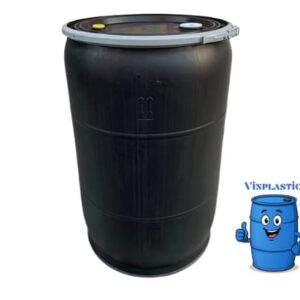 TAMBO DE PLASTICO 220 LITROS DE 2da USADO DE RECUPERACION (CON TAPA)