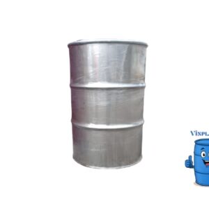 TAMBO DE ACERO INOXIDABLE (NUEVO) 220 LITROS CON TAPA DESMONTABLE