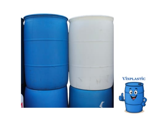 TAMBO DE PLASTICO 220 LITROS DE 2da USADO DE RECUPERACION (SELLADO U ABIERTO)